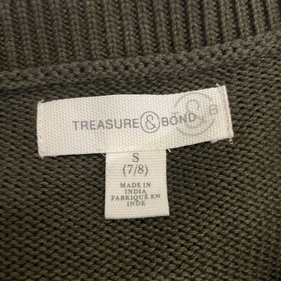 NWT - Treasure & Bond - Olive Sarma Tie Dye Sweater - Picture 5 of 6